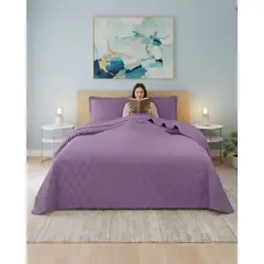 GENERICO - Cobertores de Verano-Primavera con Diseño de Pompon 2 plazas