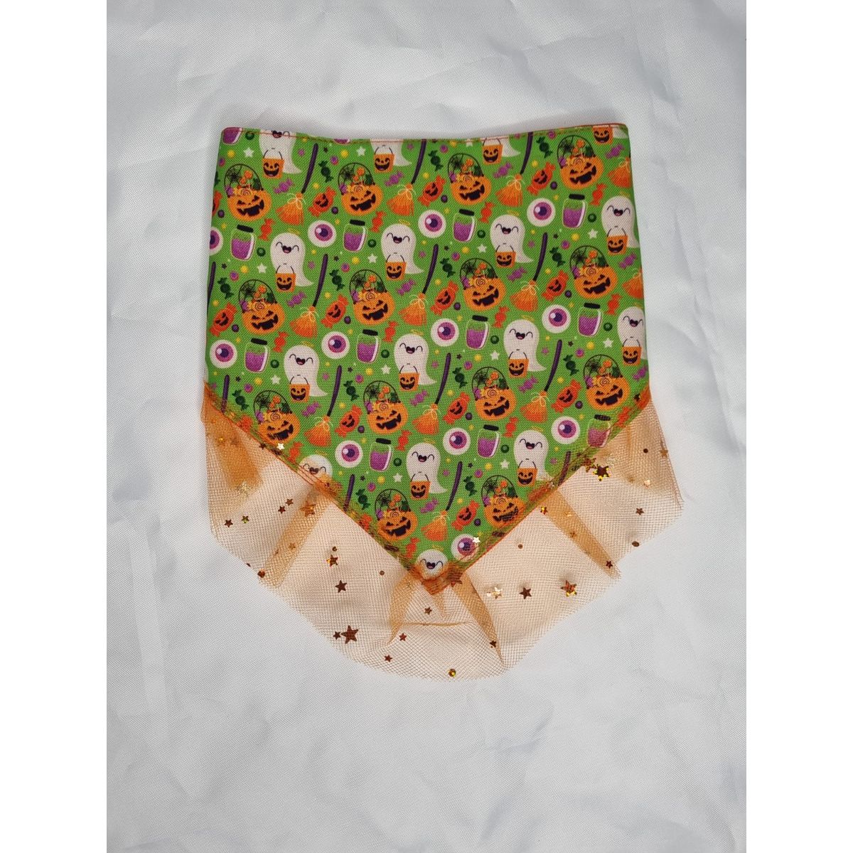 EL MUNDO DE EMMA - Bandana mascota halloween calabaza talla XL