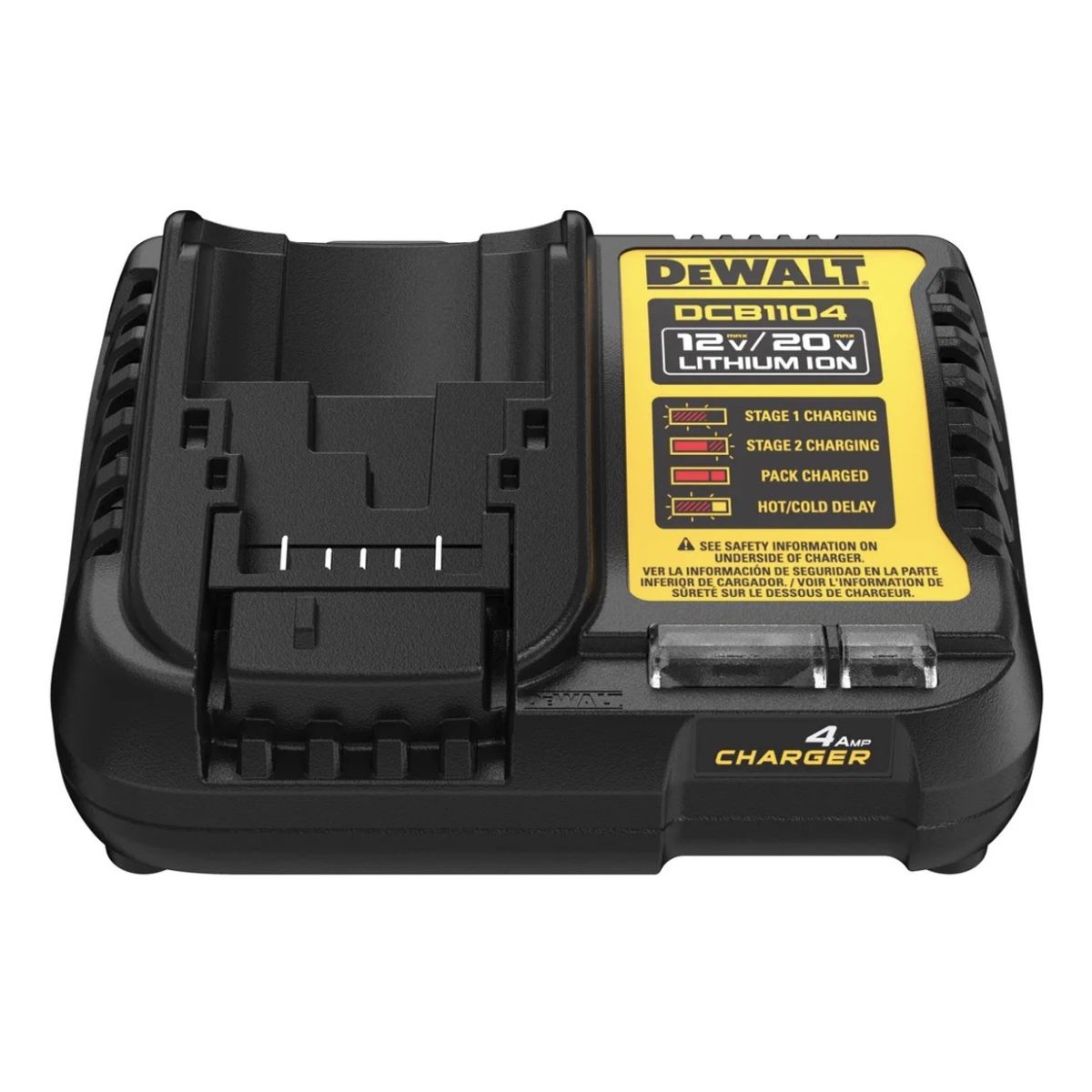 DEWALT - Cargador 4 Amps 20v-60v Flexvolt Dewalt Dcb1104-b2