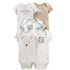 TEDMIMAK - BODYS MANGA CORTA ALGODON pack 5 unidades