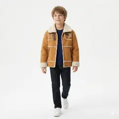 KIBOU - Chaqueta Aviador Unisex Niños Chiporro Invierno