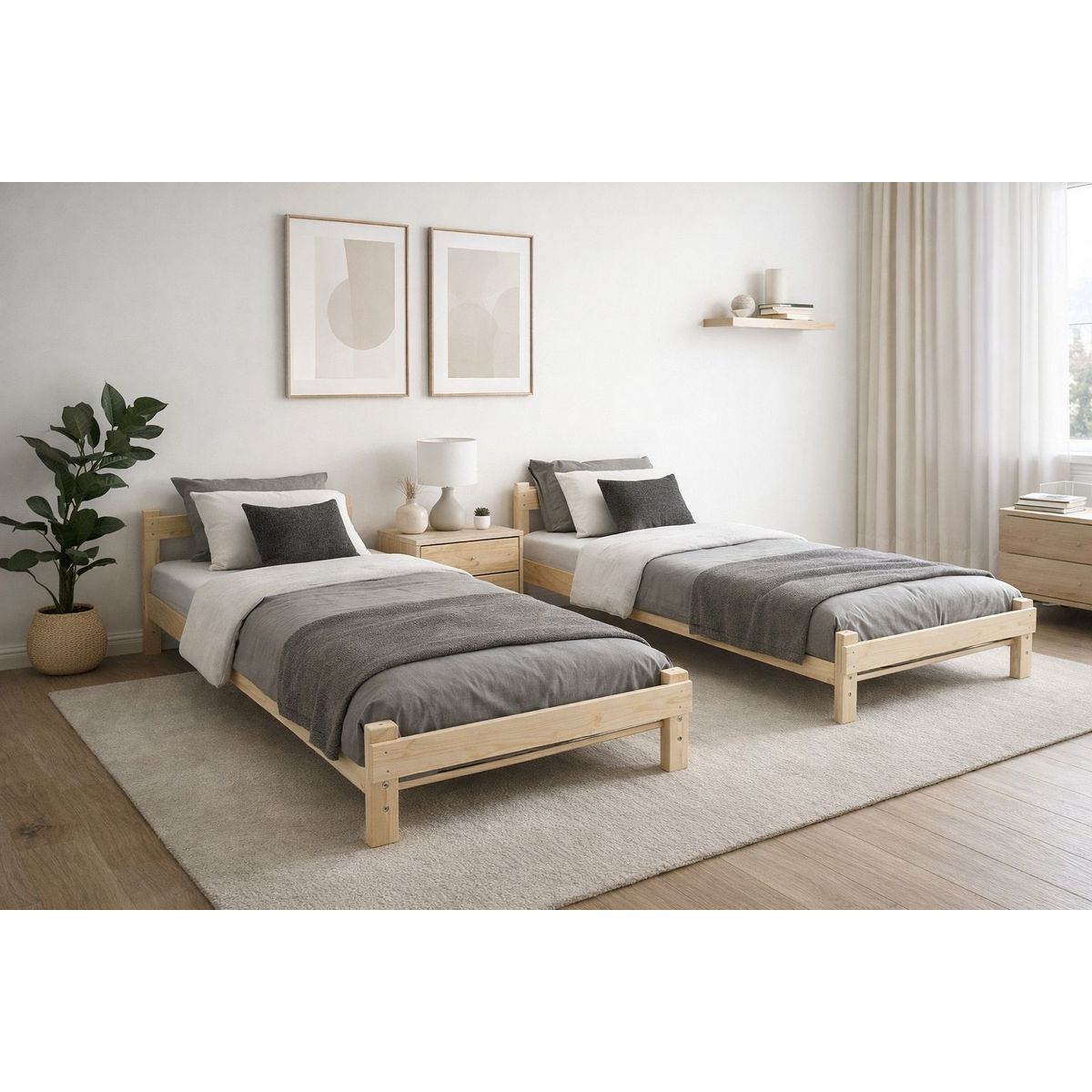 LAS ARAUCARIAS - CAMA NIDO NEWEN 1 PLAZA CRUDA + 2 COLCHONES