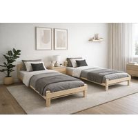 CAMA NIDO NEWEN 1 PLAZA CRUDA + 2 COLCHONES