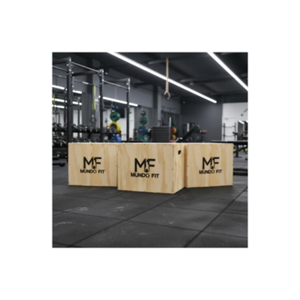 GENERICO - Cajón Pliométrico Mundofit 40x36 Ejercicios Crossfit Gym