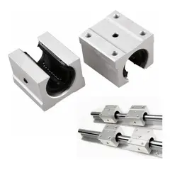 GENERICO - 2 Unids Para Sbr16uu Rodamiento Lineal Bolas 16 Mm Para Cnc