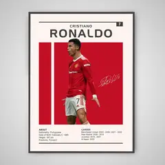 GENERICO - Cuadro Cristiano Ronaldo GOAT Manchester United CR7