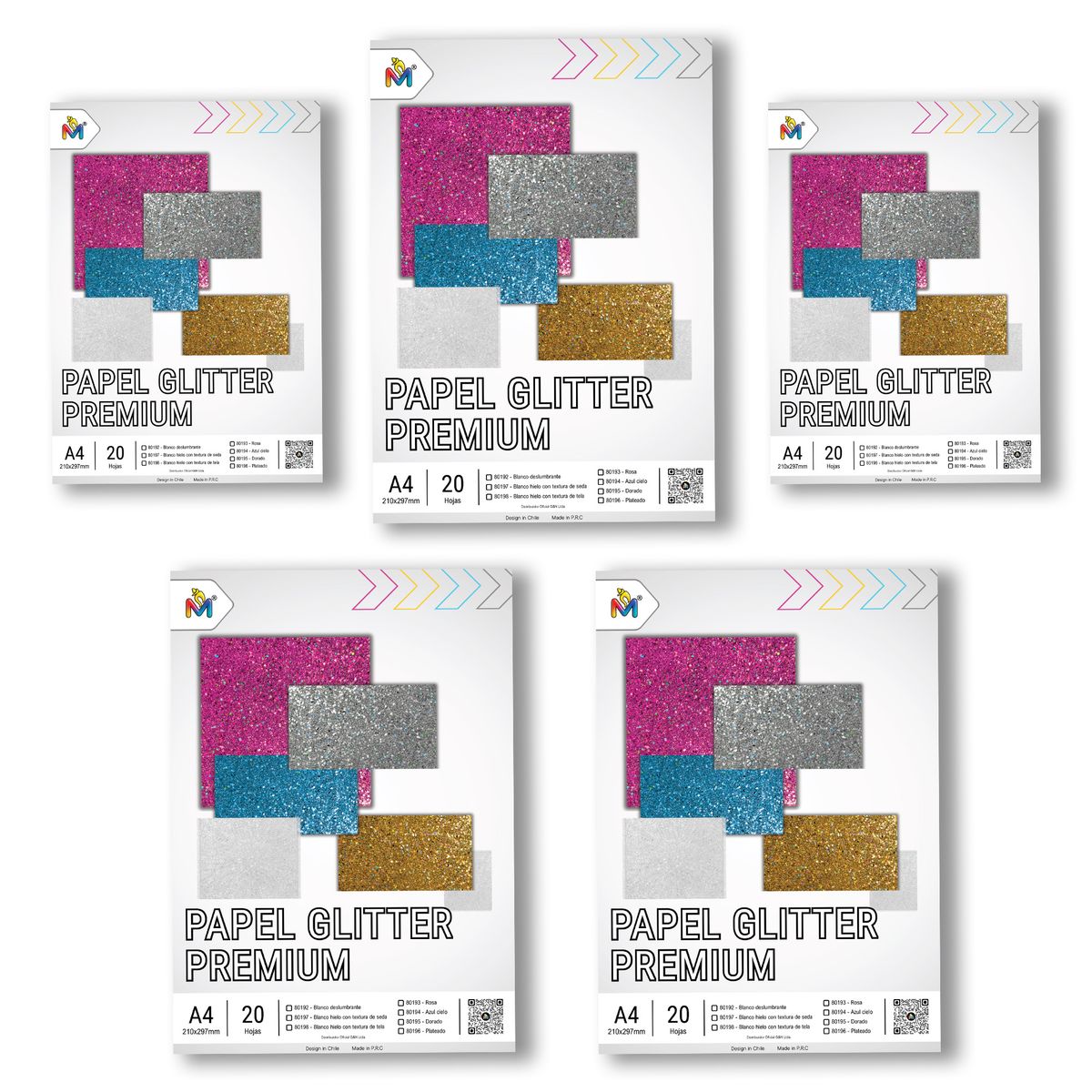 MALIK - Papel Blanco Hielo A4 Brillante - 100 Hojas Textura Luxury