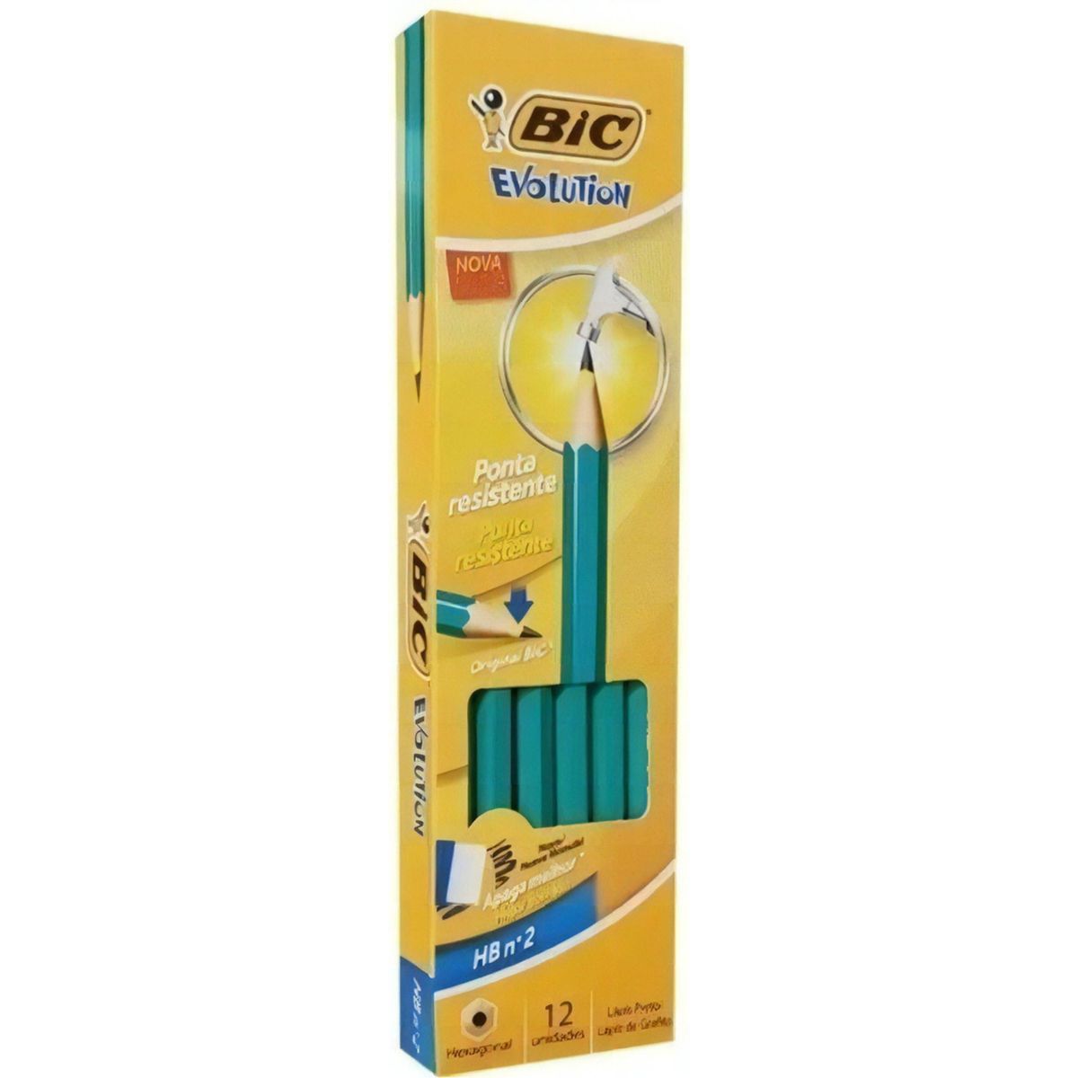 GENERICO - Lápices De Colores Bic Evolution 12 Colores + 4 Lápices Mina