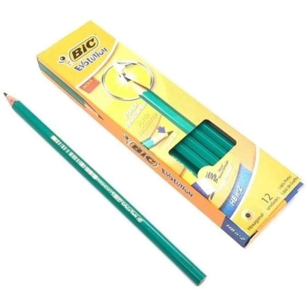 GENERICO - Lápices De Colores Bic Evolution 12 Colores + 4 Lápices Mina