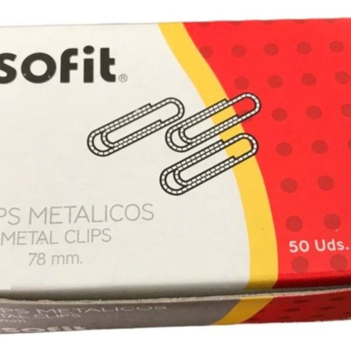 ISOFIT - Clip Metalico 78mm Isofit 50 Unidades Punta Redonda