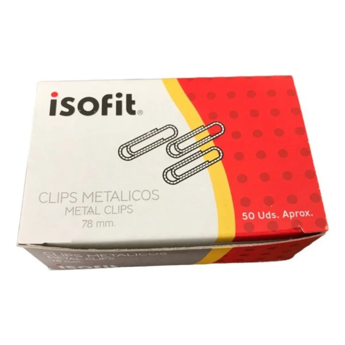 ISOFIT - Clip Metalico 78mm Isofit 50 Unidades Punta Redonda
