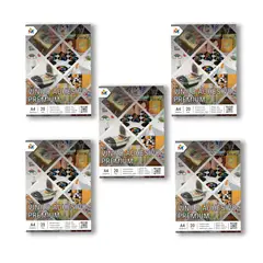 MALIK - Pack x5 Papel Adhesivo Transparente Mate A4 - 100 Hojas 80um