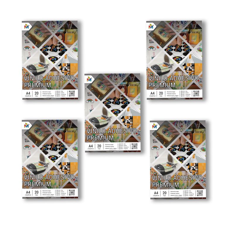 Papel Adhesivo Mate Transparente A4 - 100 Hojas Efecto Invisible