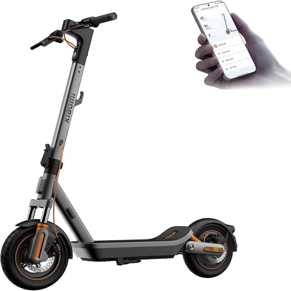 XIAOMI - Xiaomi Scooter Eléctrico 6 Max Plegable Autonomía 70km Máx 25km/h Neumáticos 12"1100W Suspensión