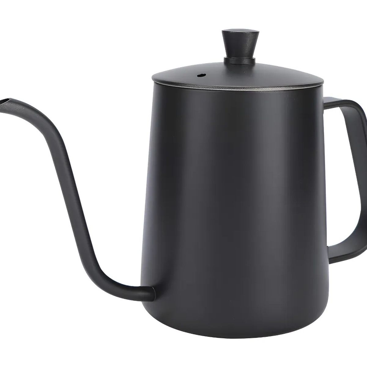 GENERICO - Tetera Cuello De Cisne De Acero Inoxidable Negro 600ml Negros BELUG