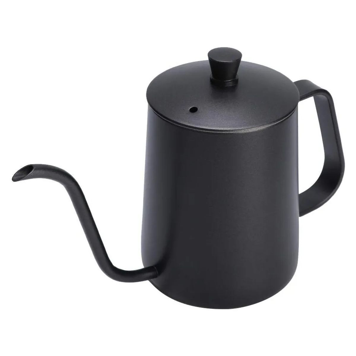 GENERICO - Tetera Cuello De Cisne De Acero Inoxidable Negro 600ml Negros BELUG