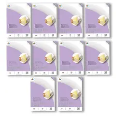 MALIK - 10 Unidades Papel Adhesivo Transparente Mate - 200 Hojas 80um