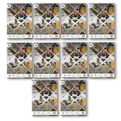 MALIK - Pack 10 Papel Adhesivo Mate A4 - 200 Hojas Transparente Calidad