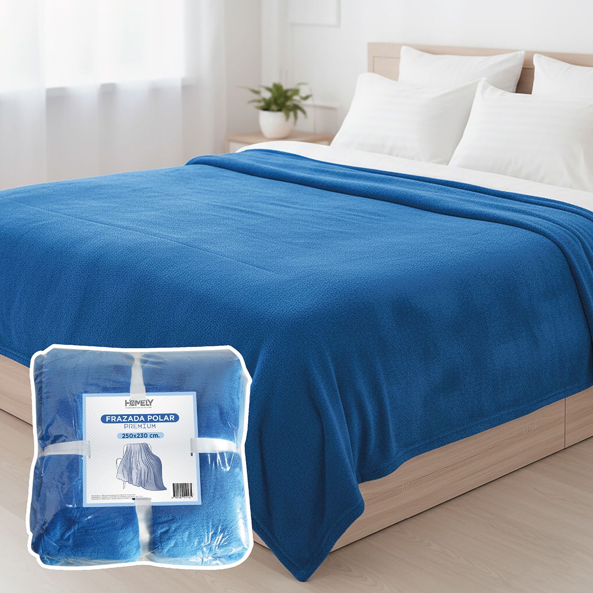 HOMELY - Frazada Polar Termica King Homely 300GSM Manta 250x230cm.