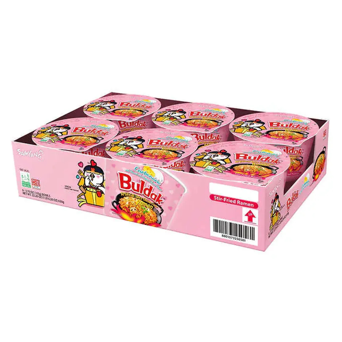 SAMYANG - Sopas Carbonara Pollo Picante Buldak Samyang 6 un x 105 g
