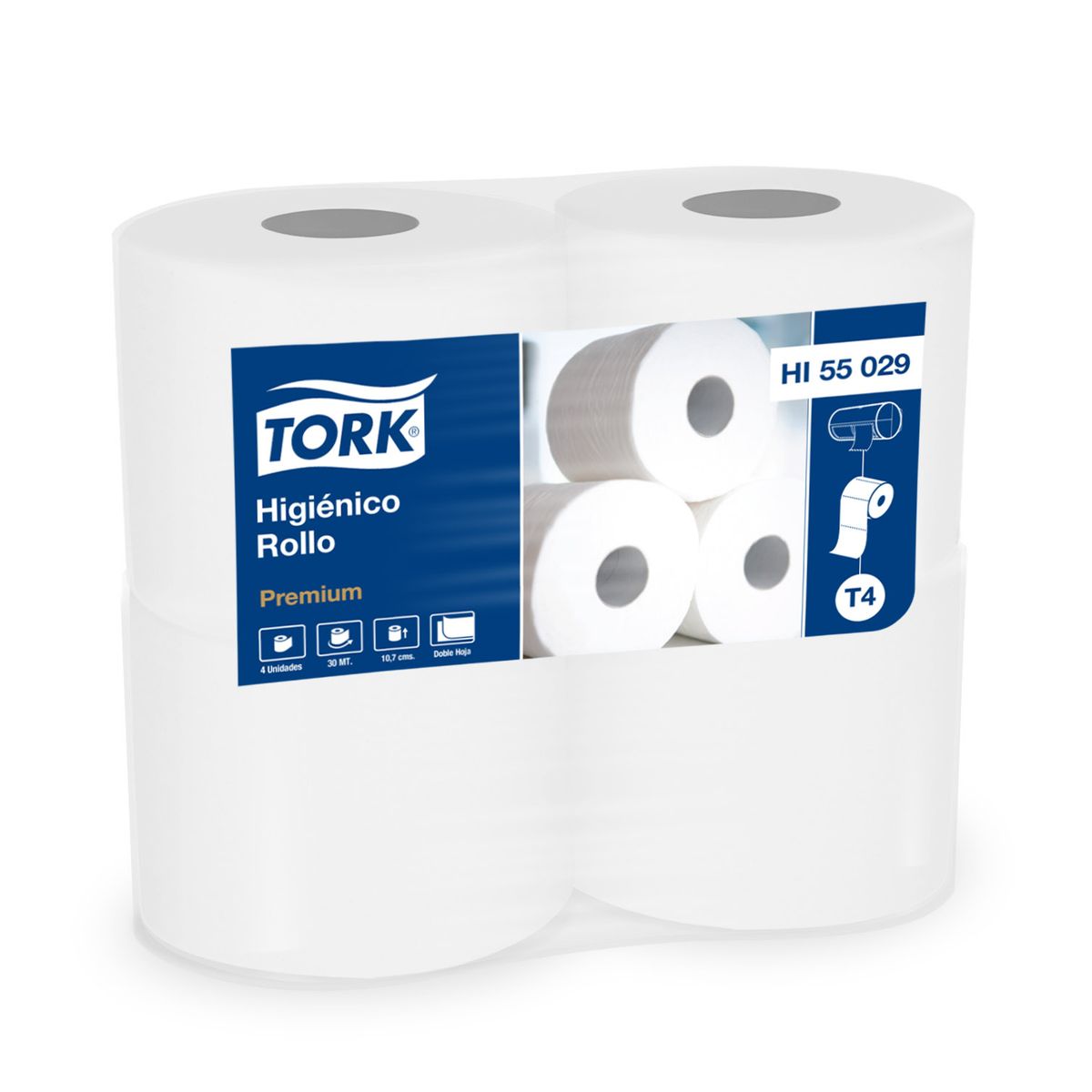 TORK - Papel Higienico Tork DH Rollo 30 M Paq 4 Unid