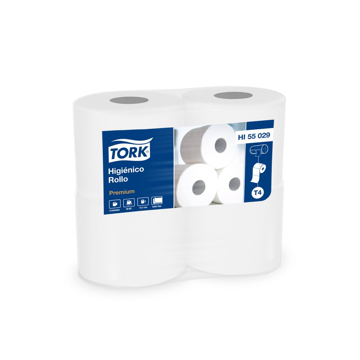 TORK - Papel Higienico Tork DH Rollo 30 M Paq 4 Unid