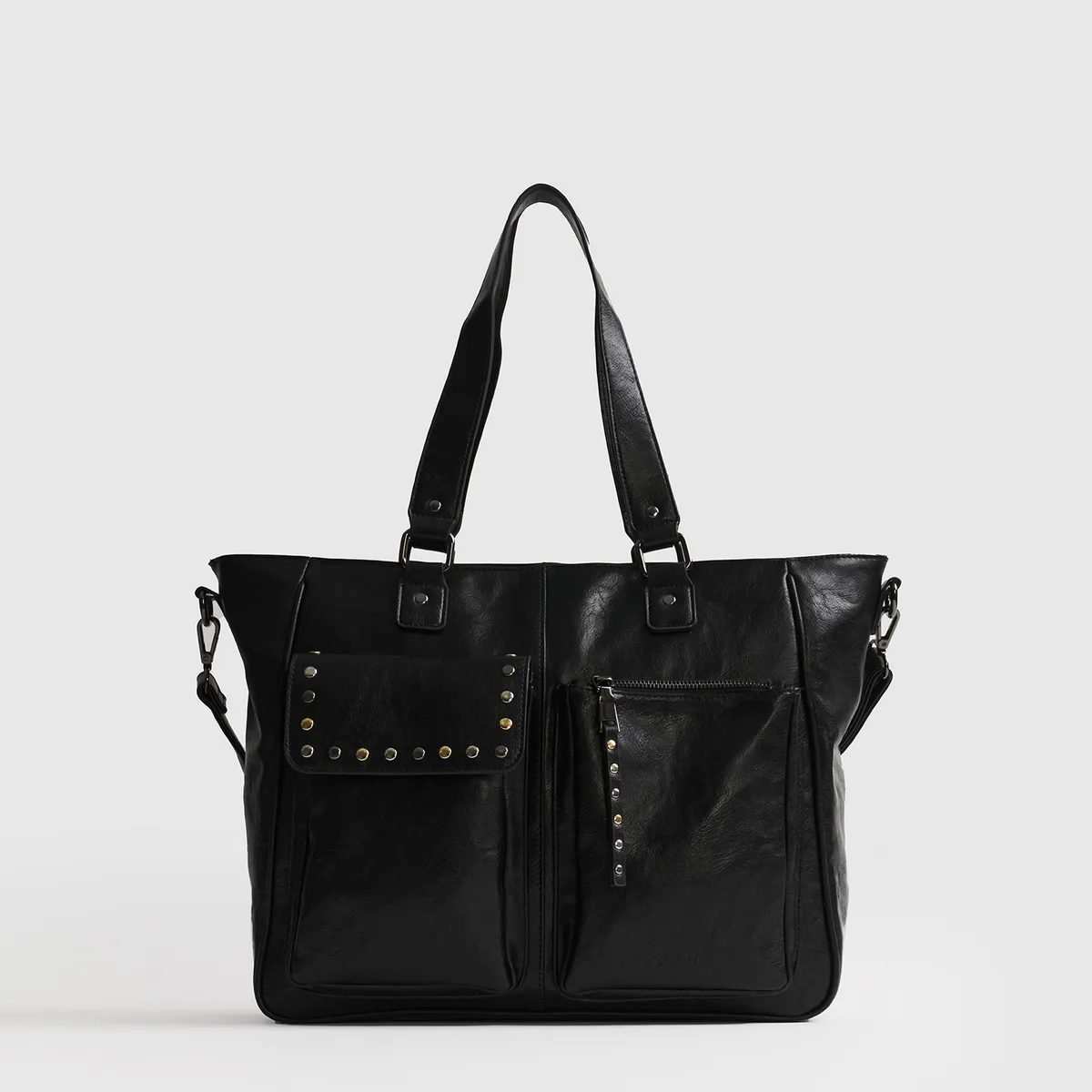 LOUNGE - Bolso Bolsillos Frontales Tachas Street LOUNGE