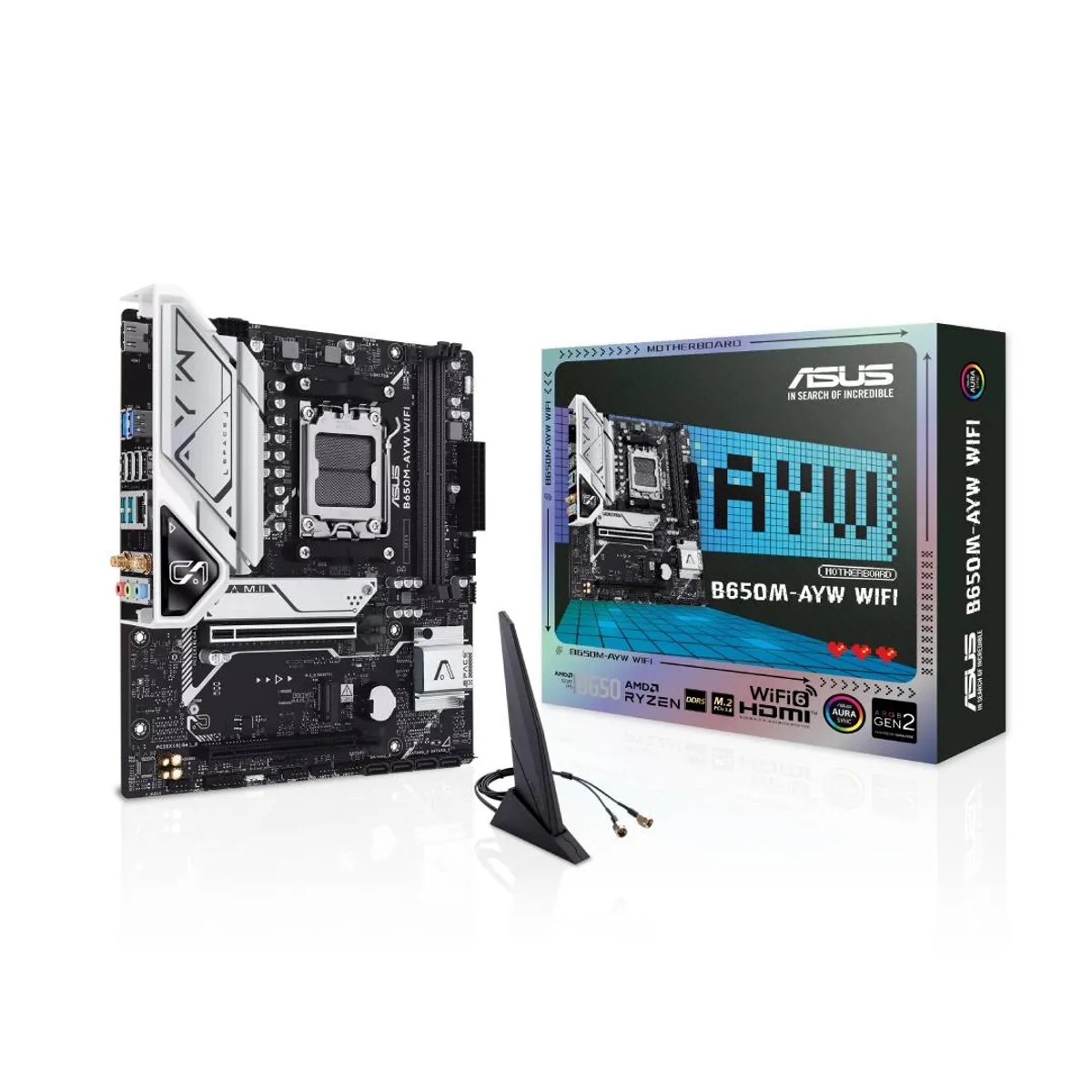 ASUS - Placa Madre ASUS B650M-AYW WIFI, mATX, AM5