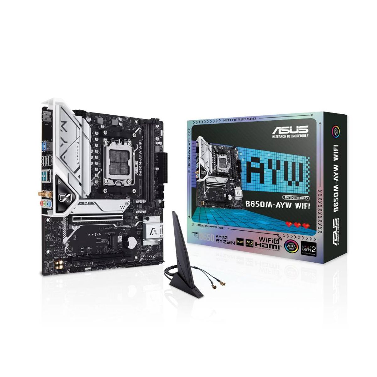 ASUS - Placa Madre ASUS B650M-AYW WIFI, mATX, AM5