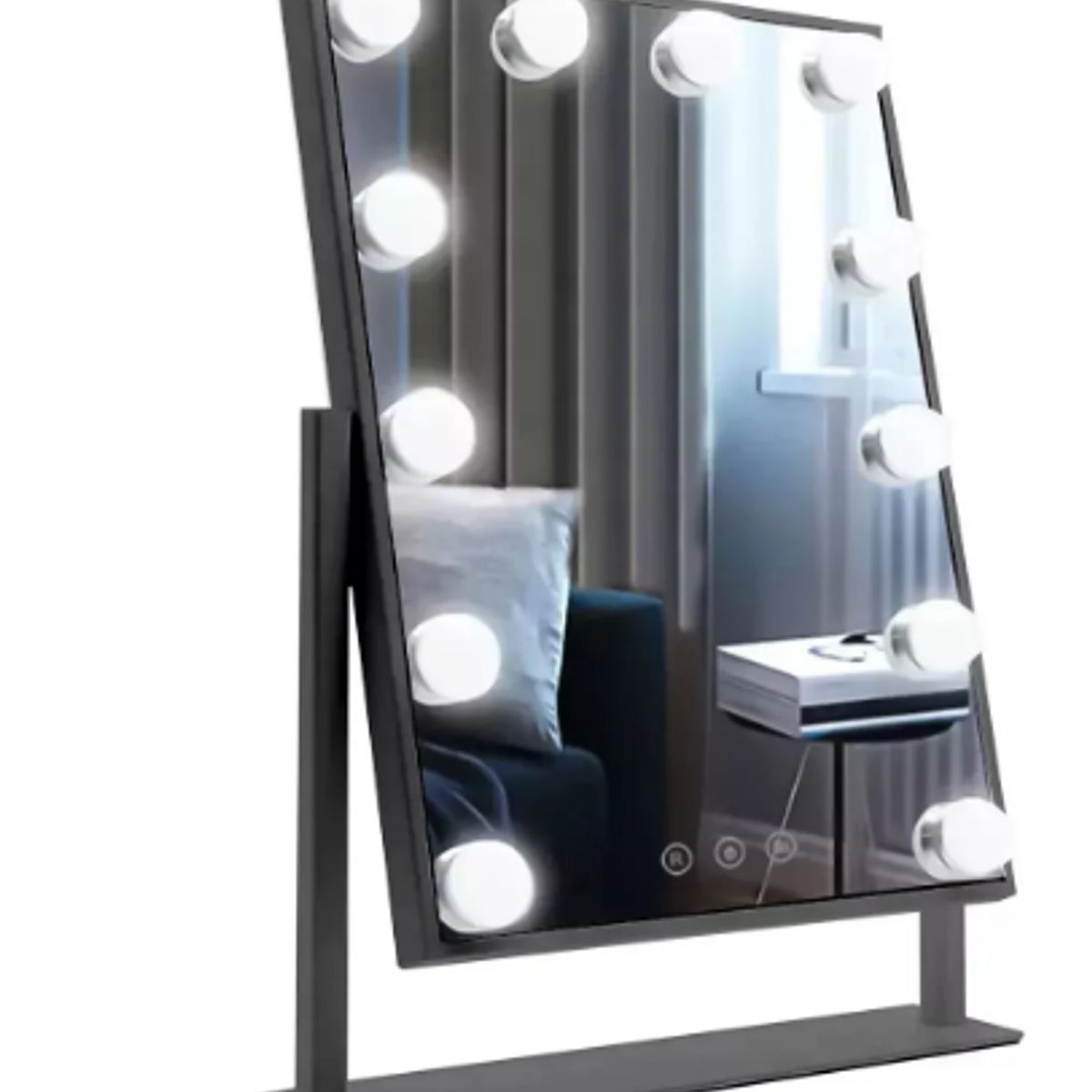 GENERICO - Espejo Maquillaje Tocador Profesional Led 12 Luces Usb 360°
