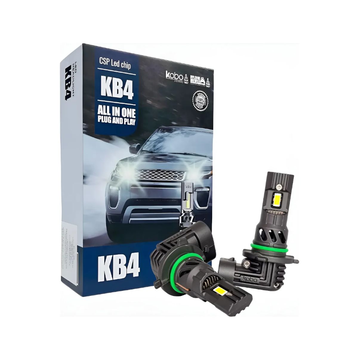 GENERICO - Kit Ampolletas Led Dakar KB4 HB3-9006 30W