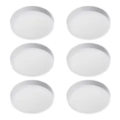 WANT - 6 Paneles Led Redondo Sobrepuesto SEC 12W Luz Cálida