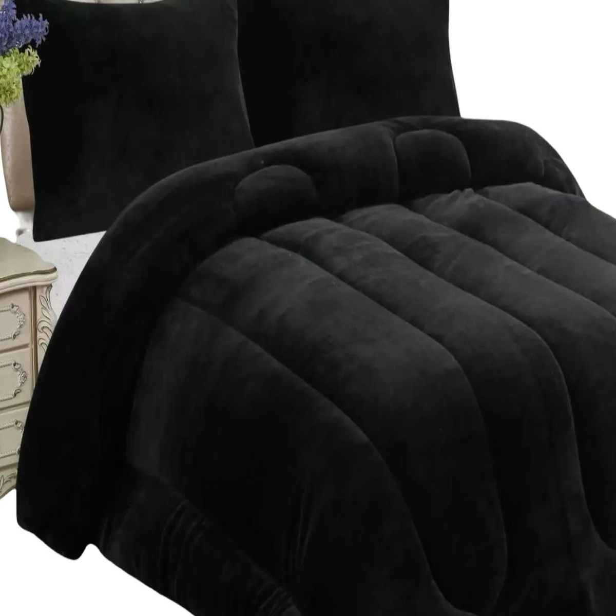GENERICO - PLUMON DE INVIERNO CON CHIPORRO 15P 180x230cm