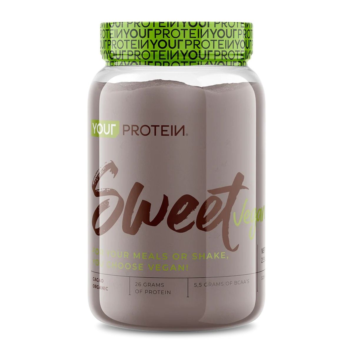 YOUR PROTEIN - PROTEINA  SWEET VEGAN CACAO 2.9LB (1.32KG)- YOUR PROTEIN