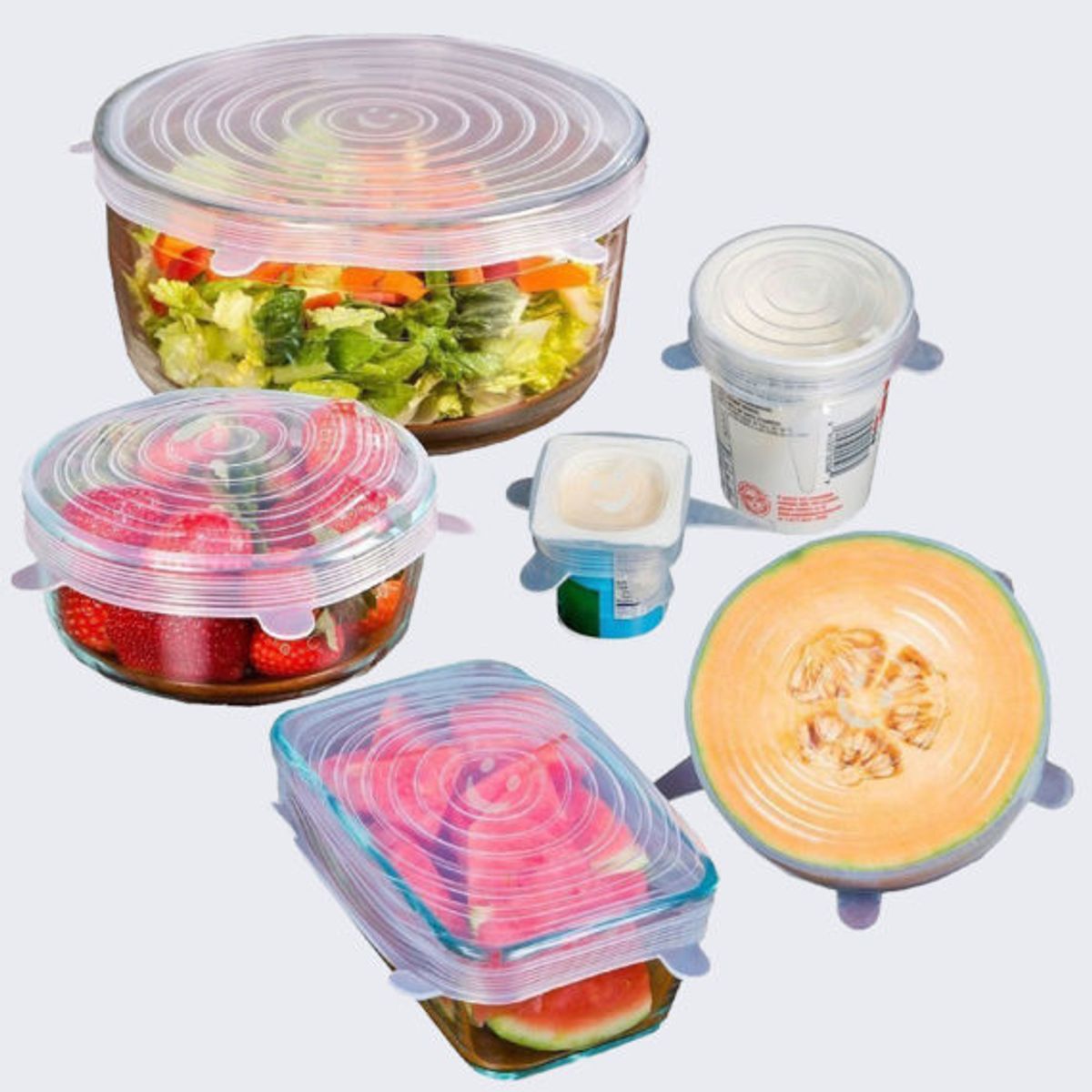 GENERICO - Hielera Plegable Portátil Gratis 6 Tapas De Silicona Ajustables