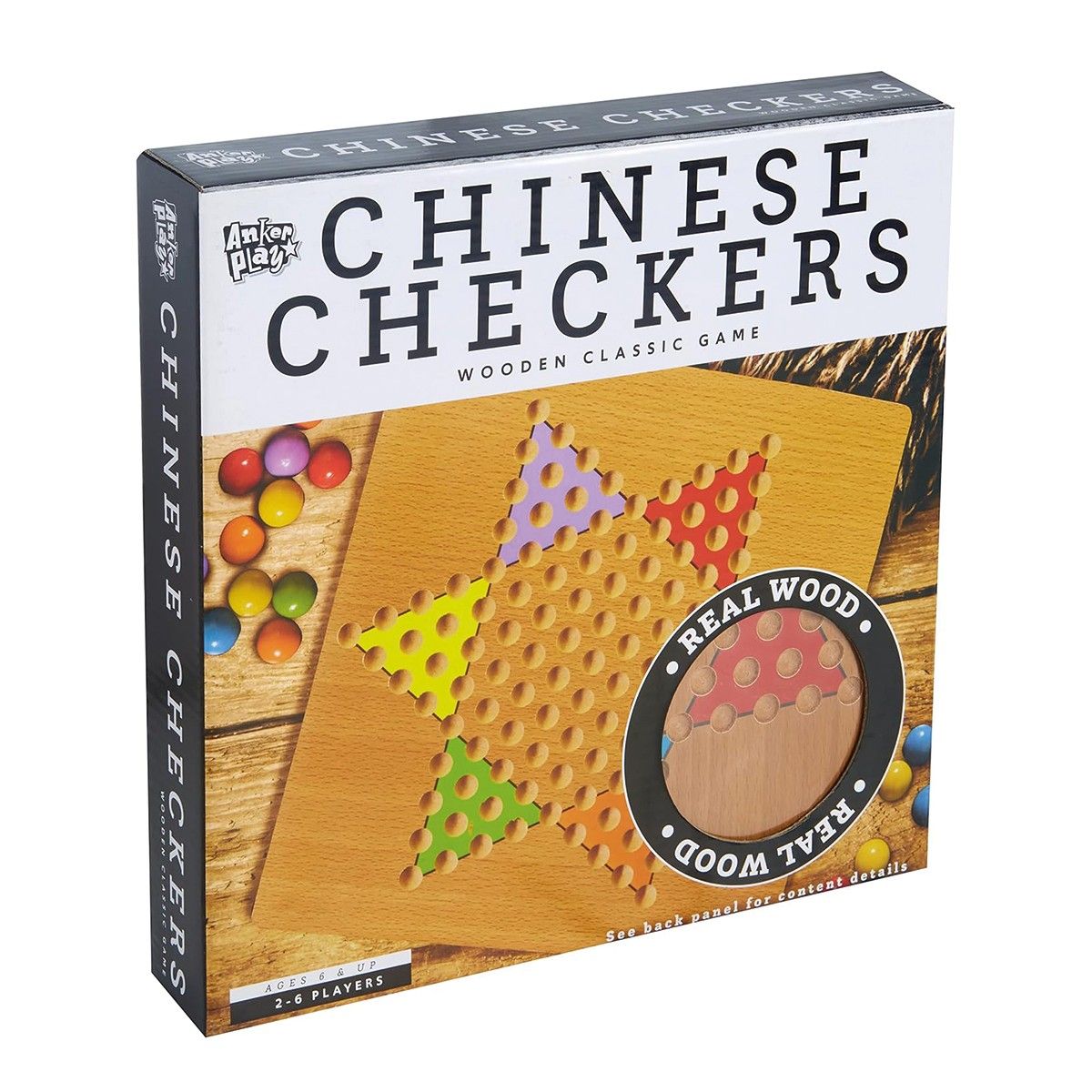 GENERICO - Juego de Damas Chinas de Madera Anker Play