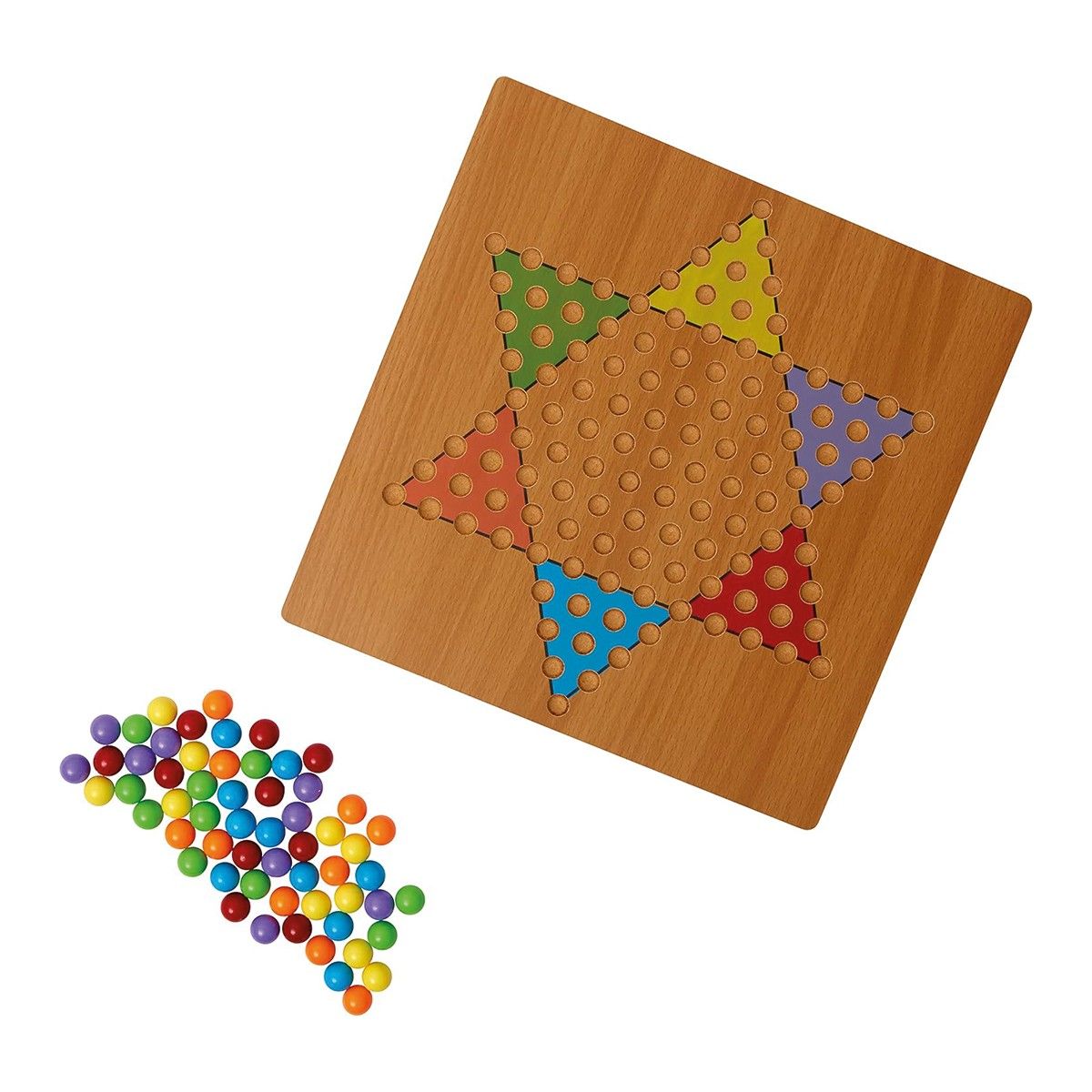 GENERICO - Juego de Damas Chinas de Madera Anker Play
