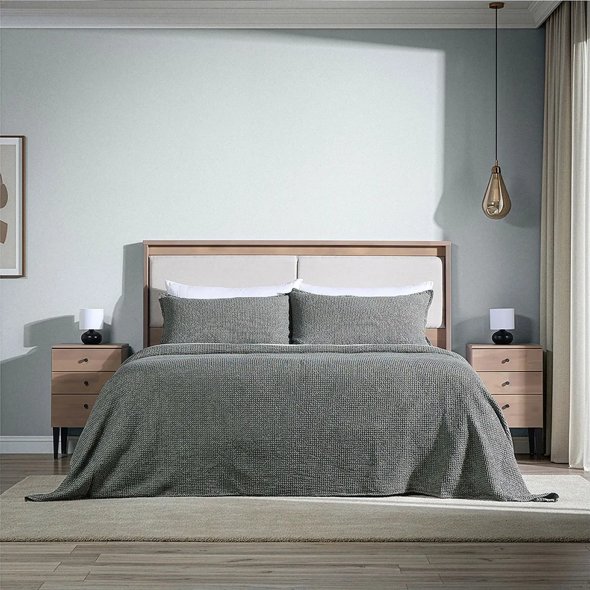 ROSEN - Respaldo Paul Madera Latte 2 Plazas