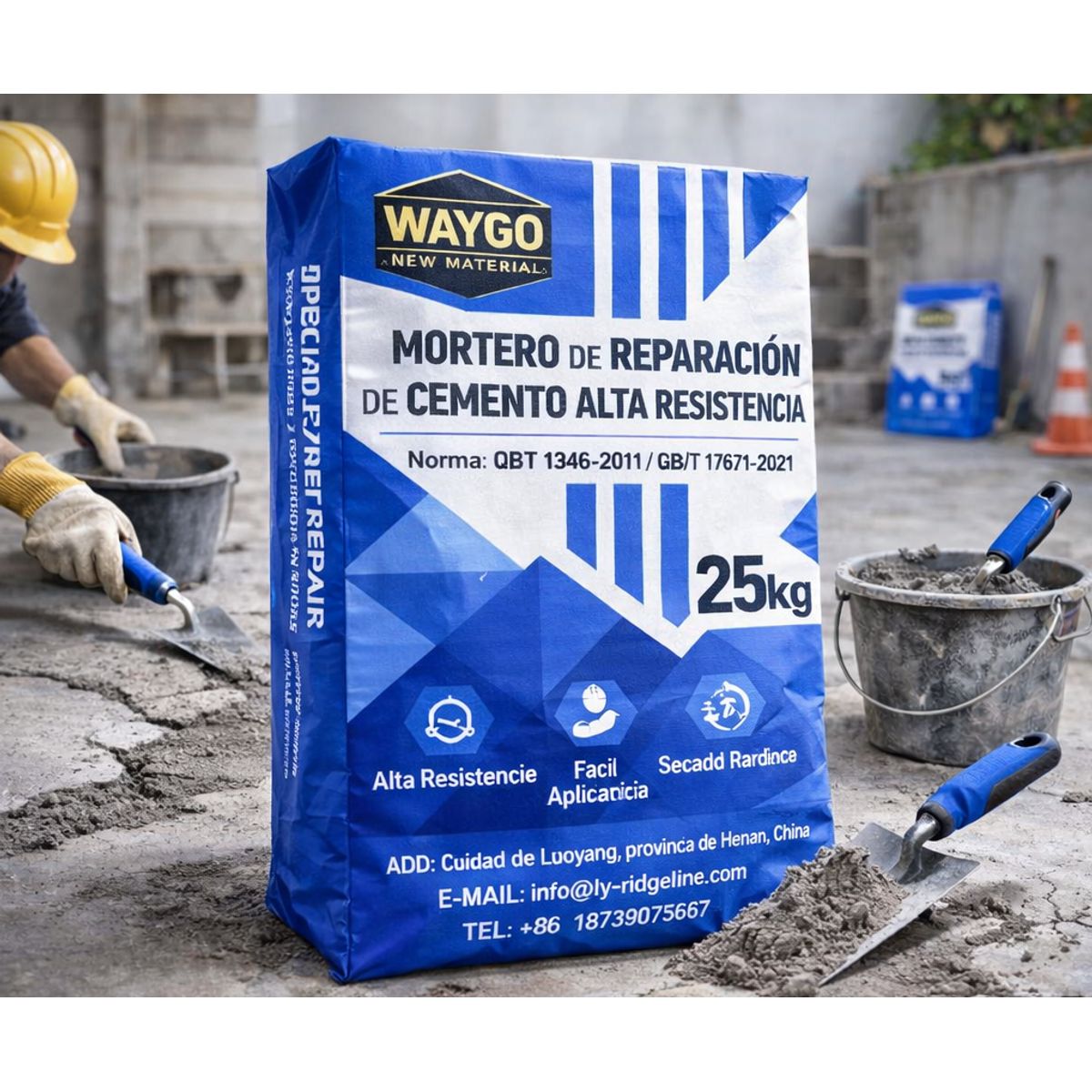 Mortero de reparación alta resistencia, marca GENERICO - Foto Principal
