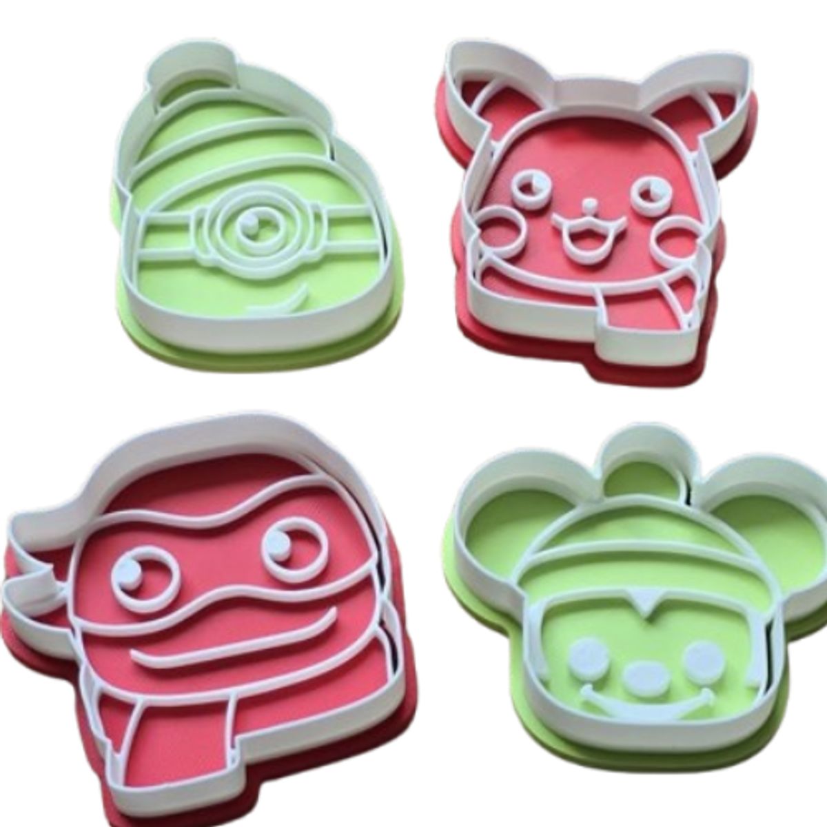 GENERICO - Pack 4 Cortadores de Galletas - Navidad