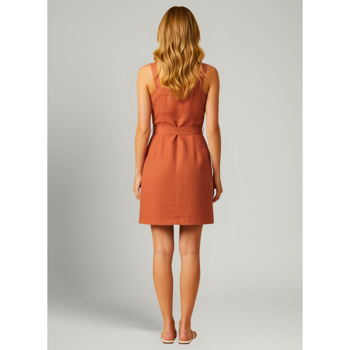 LIKE SHOP - Vestido Corto Mujer Verano Strapless Pabilos Con Cinturón A881