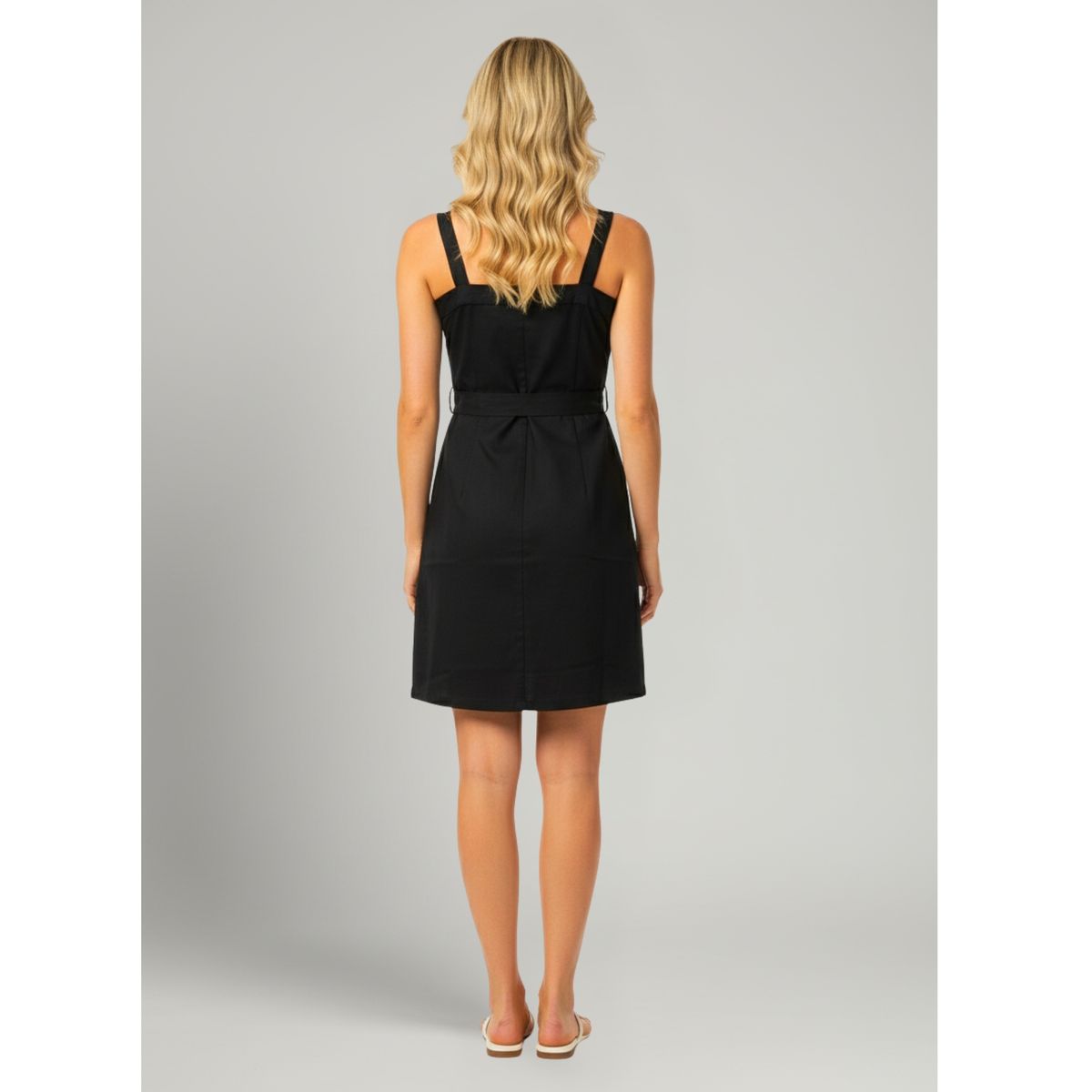 LIKE SHOP - Vestido Corto Mujer Verano Strapless Pabilos Con Cinturón A881