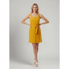 LIKE SHOP - Vestido Corto Mujer Verano Strapless Pabilos Con Cinturón A881