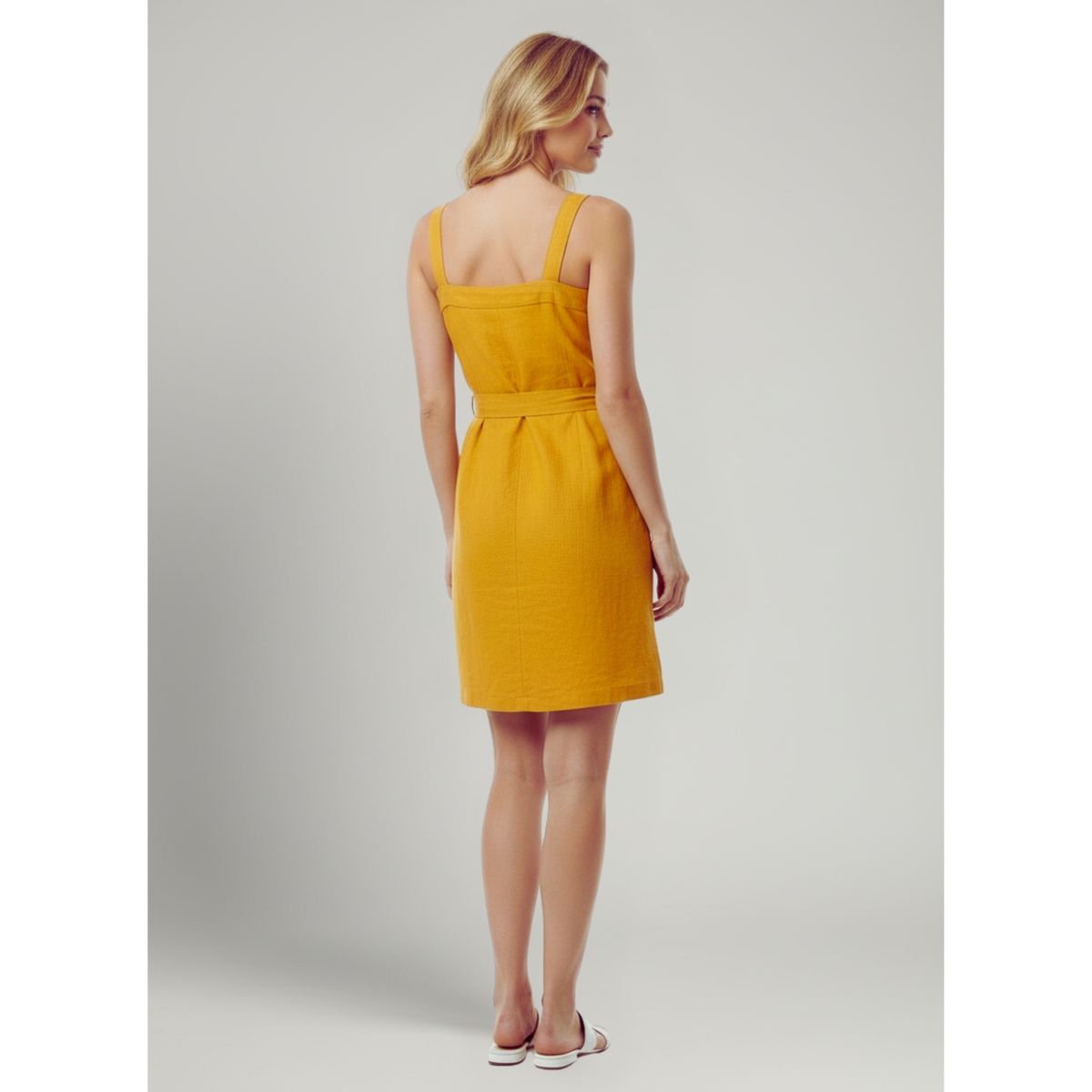 LIKE SHOP - Vestido Corto Mujer Verano Strapless Pabilos Con Cinturón A881