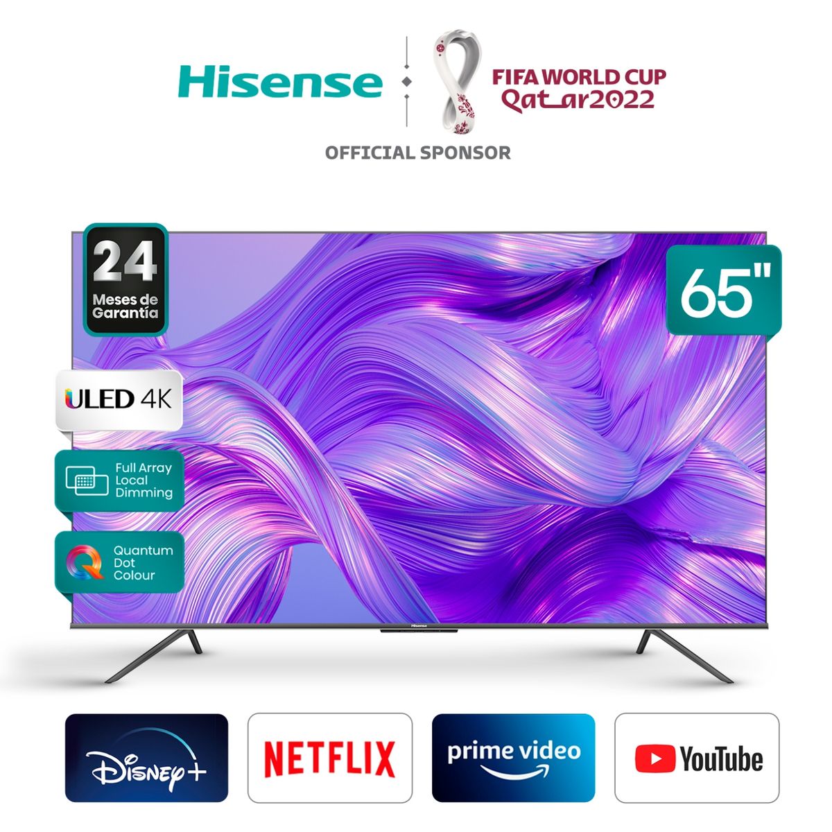 HISENSE - ULED Smart TV 65" 65U60G 4K HDR Hisense