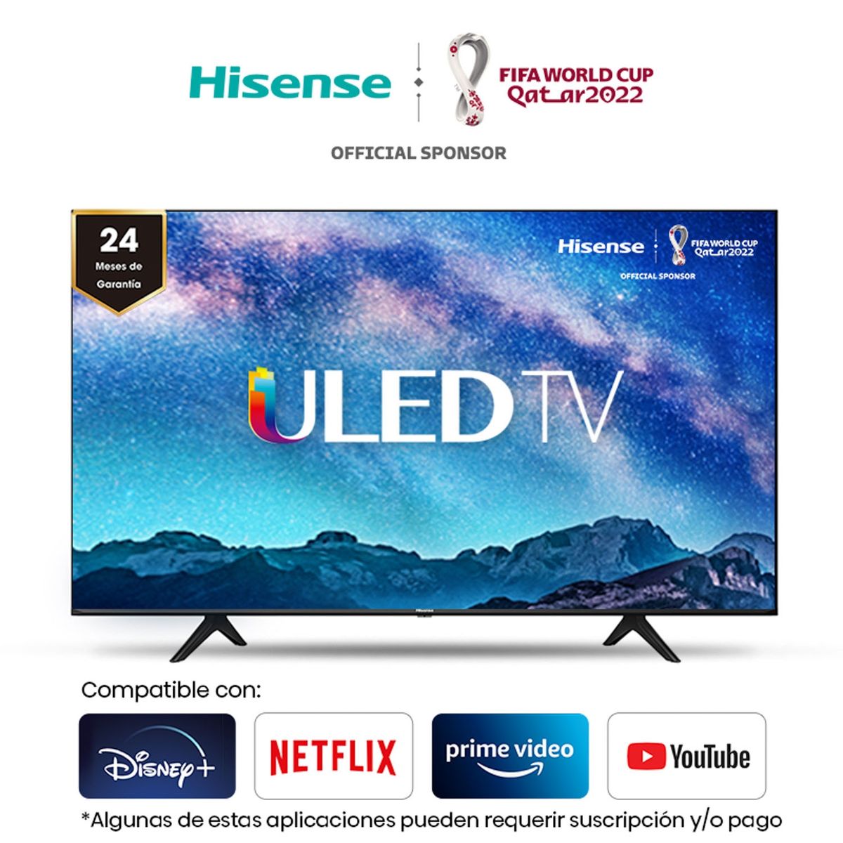 HISENSE - ULED Smart TV 65" 65U60G 4K HDR Hisense