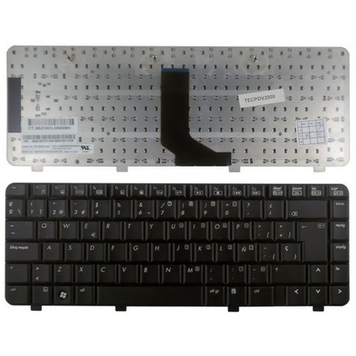 GENERICO - TECLADO HP DV2000 V3000 ESPAÑOL NEGRO