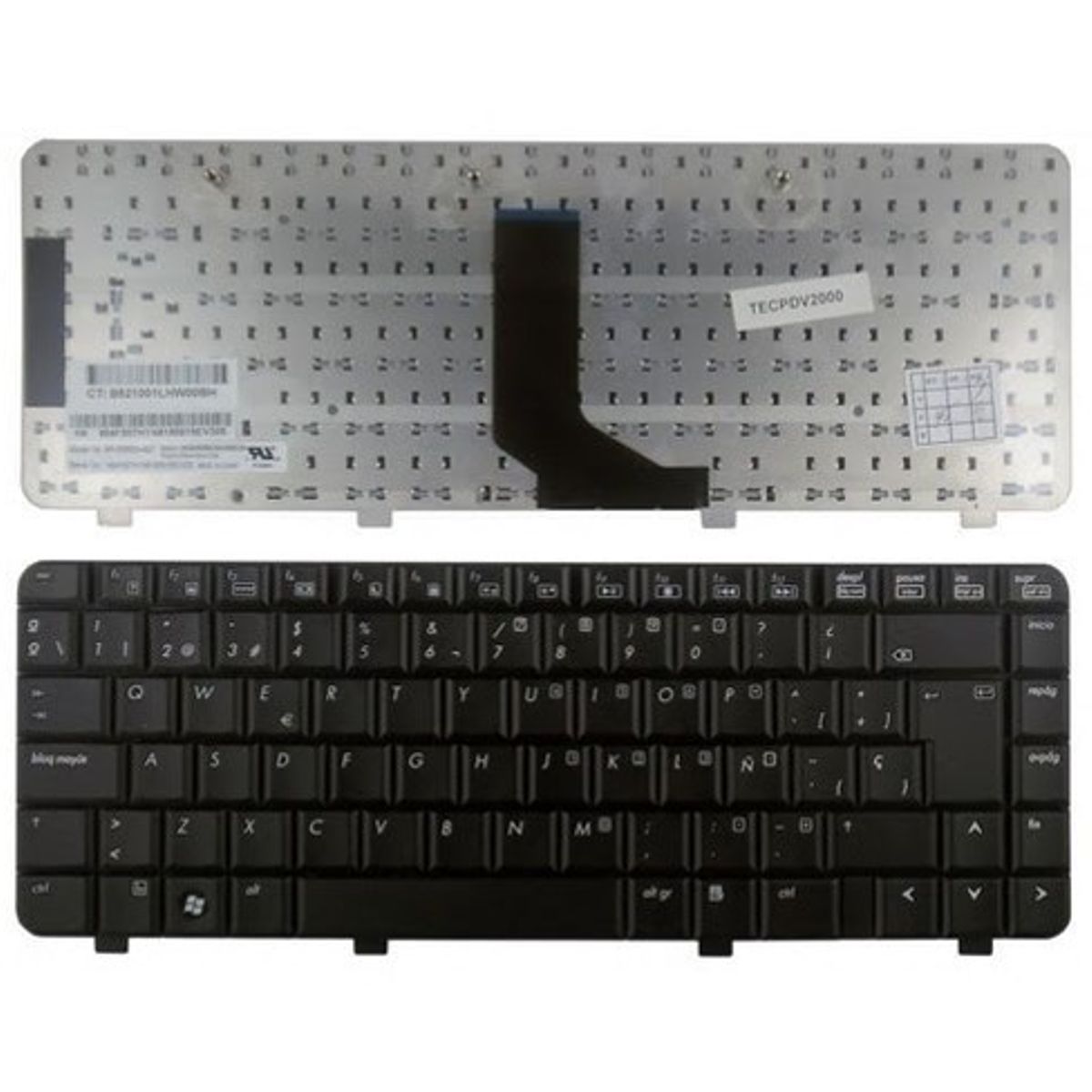 GENERICO - TECLADO HP DV2000 V3000 ESPAÑOL NEGRO