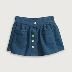 OPALINE - Falda Azul Marino de Niña