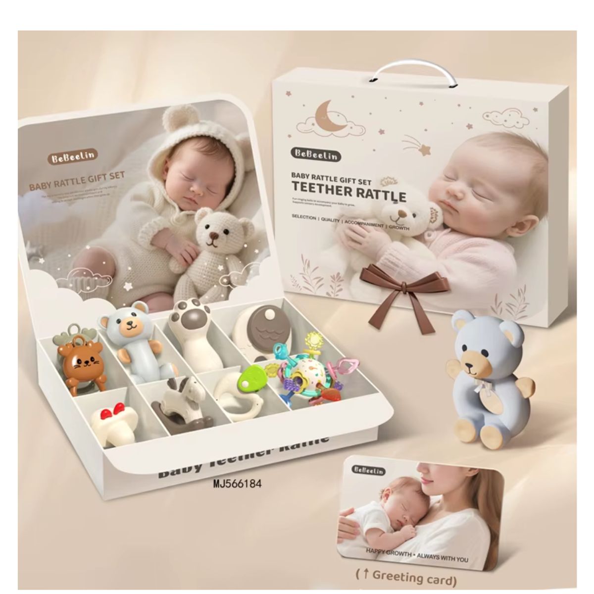 OEM - SET DE REGALO DE SONAJERO PARA BEBÉ